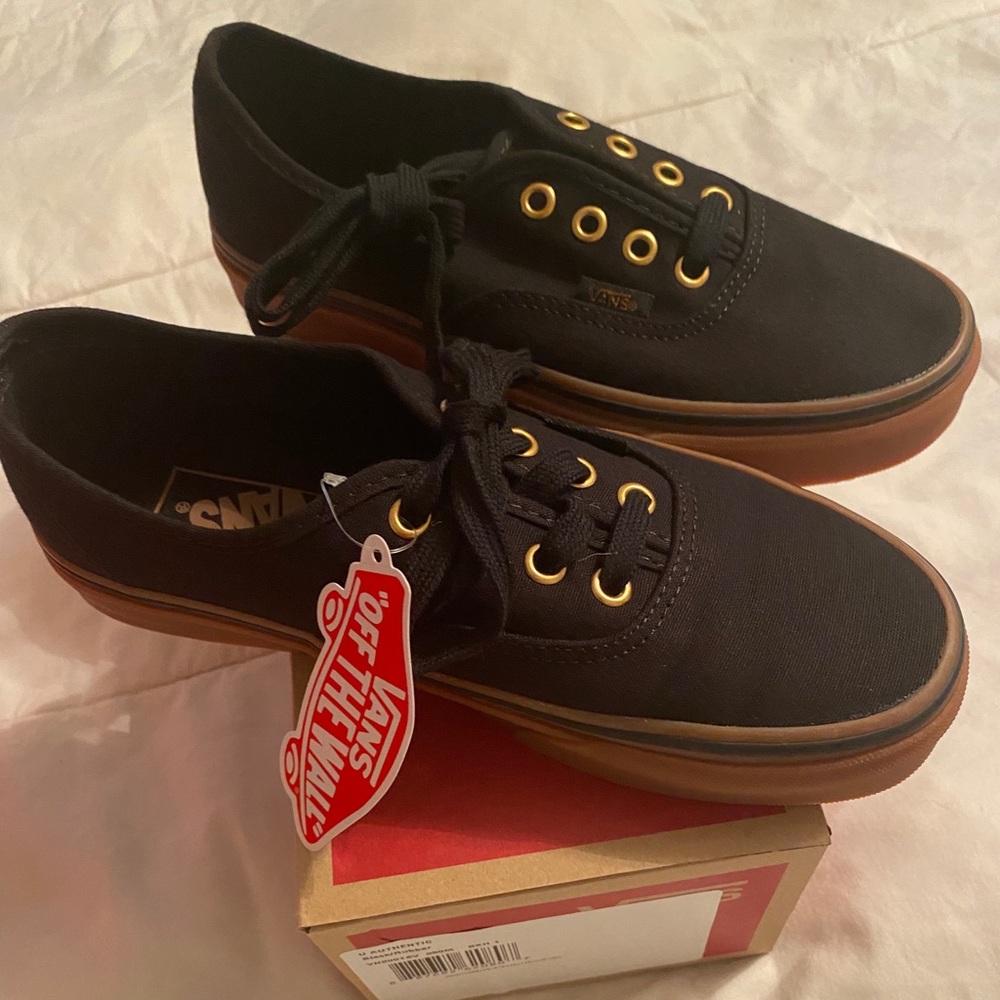 Black Gumsole Vans